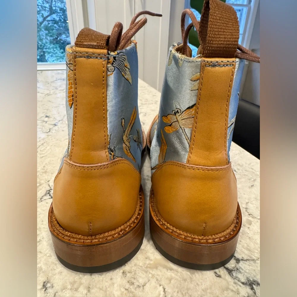 Men's Taft The Jack in Blue Dragonfly Boots - Artisan Handmade in Spain Size 39 - Picture 6 of 11